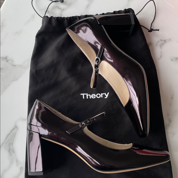 NEW Theory Black Patent
Leather Mary Jane Heels - Picture 7 of 7
